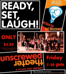 Friday Unscrewed Theater Family Friendly Improv Show